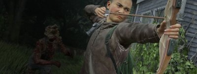 The Last of Us Part II: No Return game mode image of one character cornering another