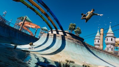 Tony Hawk's Pro Skater 3 and 4 artwork showing a skater launching into the air out of a bowl