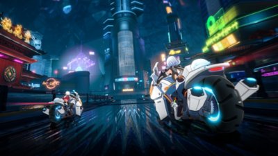 tower of fantasy screenshot showing motorcycles in motion