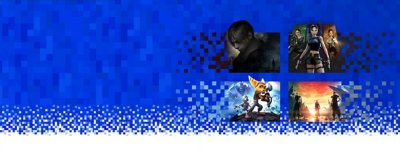 Hero artwork for Best Modern Remakes editorial page showing Resident Evil 4, Tomb Raider I, II & III Remastered, Ratchet & Clank and Final Fantasy VII Rebirth