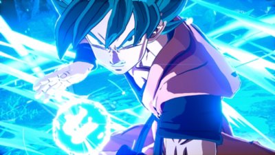 Dragon Ball: Sparking! Zero - ภาพหน้าจอแสดงให้เห็นตัวละคร Goku (SSGSS)