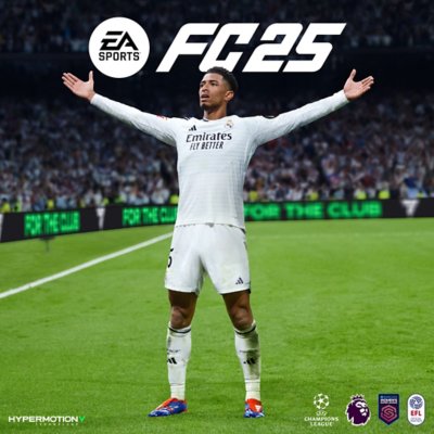 EA Sports FC 25 - Immagine principale di un giocatore con le braccia distese.