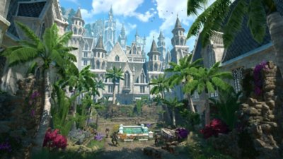 The Elder Scrolls Online screenshot showing the city of Sunport