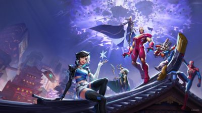 Marvel Rivals hero artwork showing a variety of playable characters