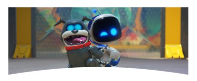 Captura de tela de ASTRO BOT mostrando ASTRO com um cachorro como mochila