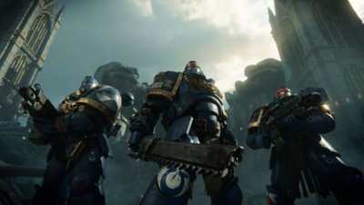 Warhammer 40,000: Space Marine 2 - Screenshot di tre marine insieme