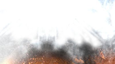 Warhammer 40,000: Space Marine 2 - Illustrazione sfondo con delle fiamme