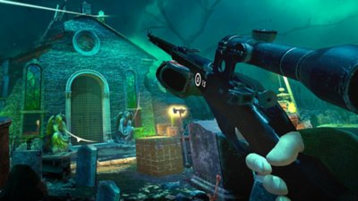 Gameplay screenshot from Zombie Army VR.